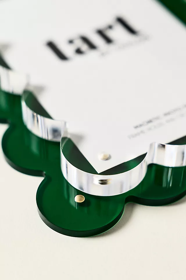 Acrylic Scalloped Picture Frame