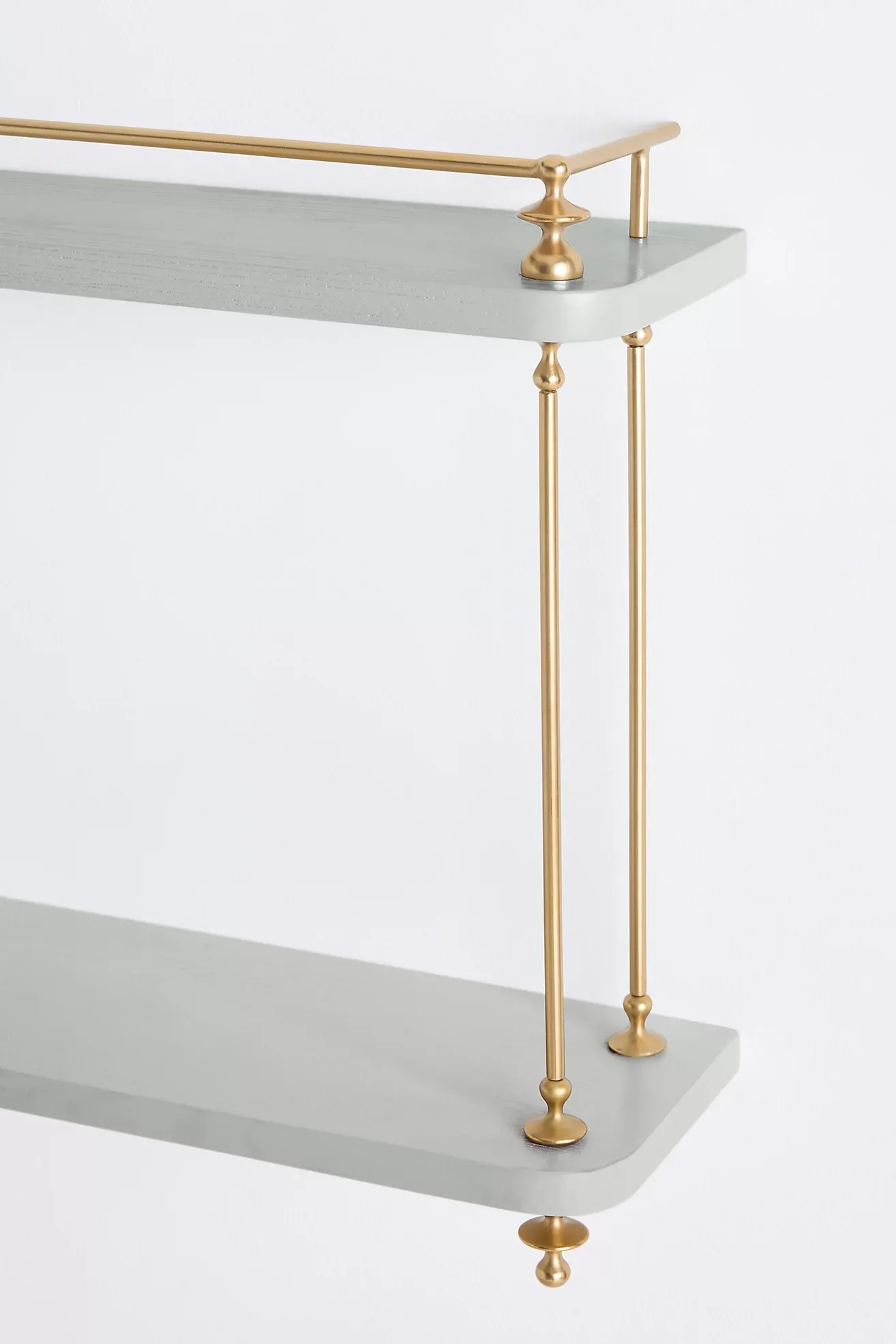 Amara Two-Tier Wood Shelving Unit