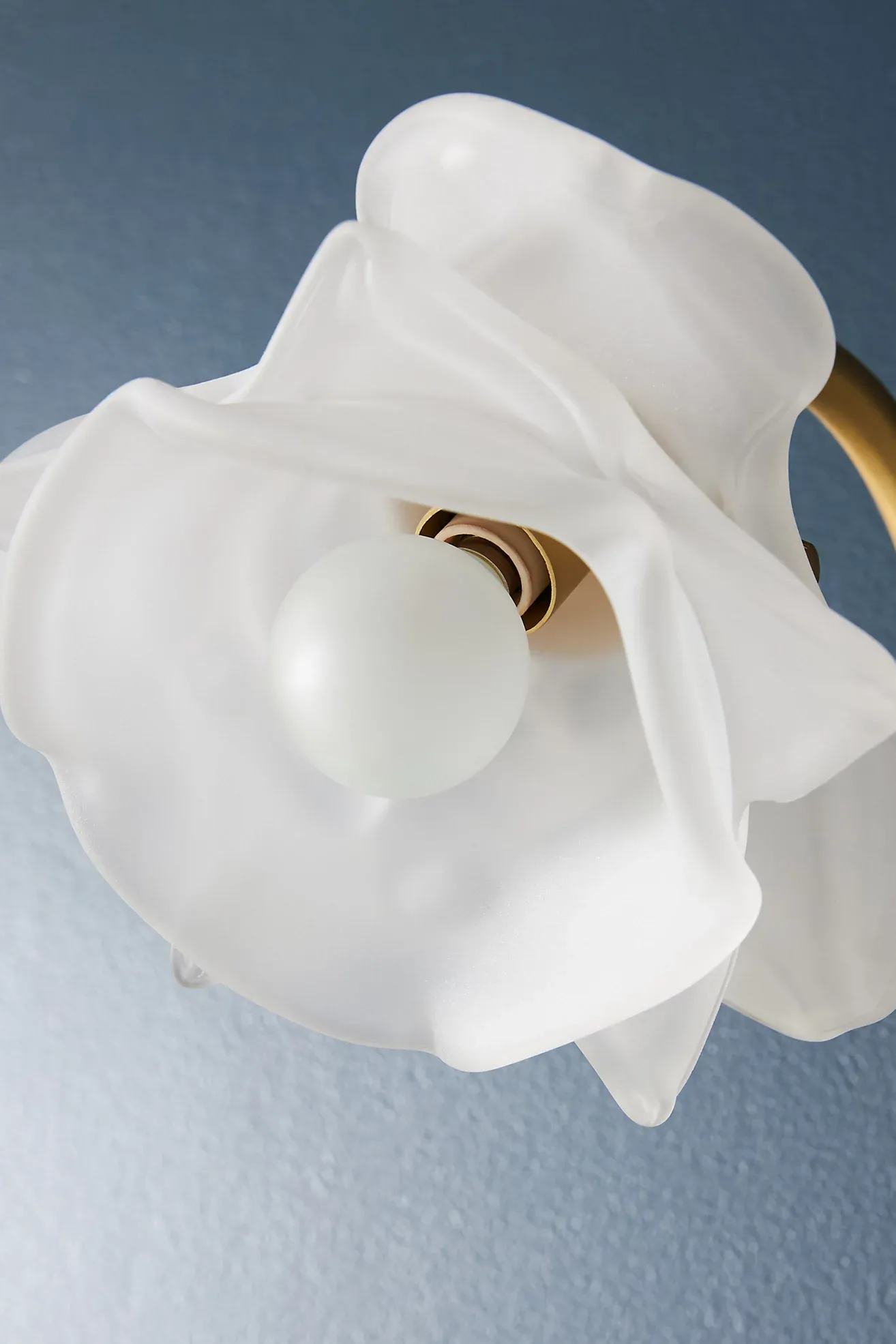 Blossom Frosted Glass Flower Vanity