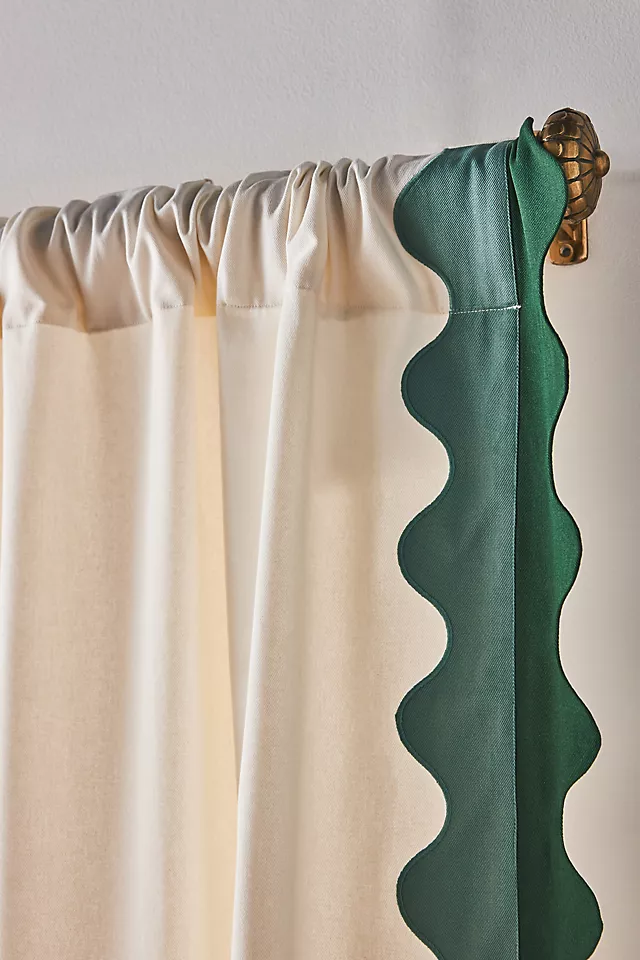 Maeve Scalloped Cotton Curtain