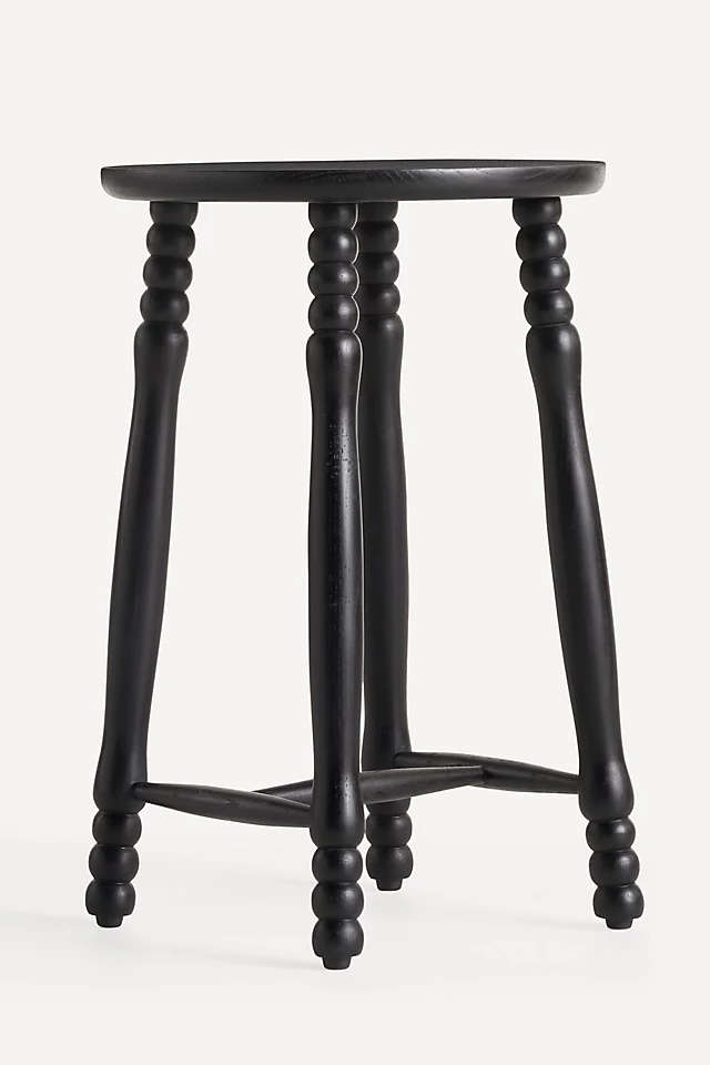 Pierre Turned Wood Counter Stool