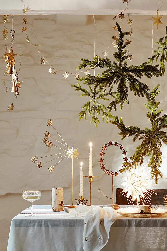 Pre-Lit Placuna Shell Star Tree Topper