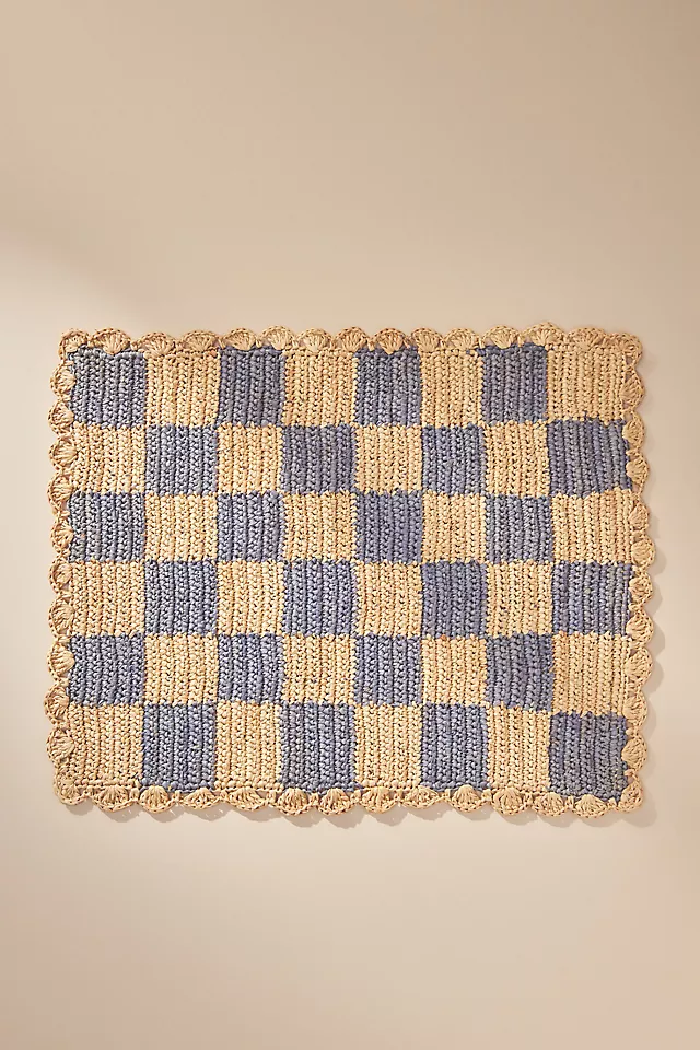 Handwoven Checkered Placemat