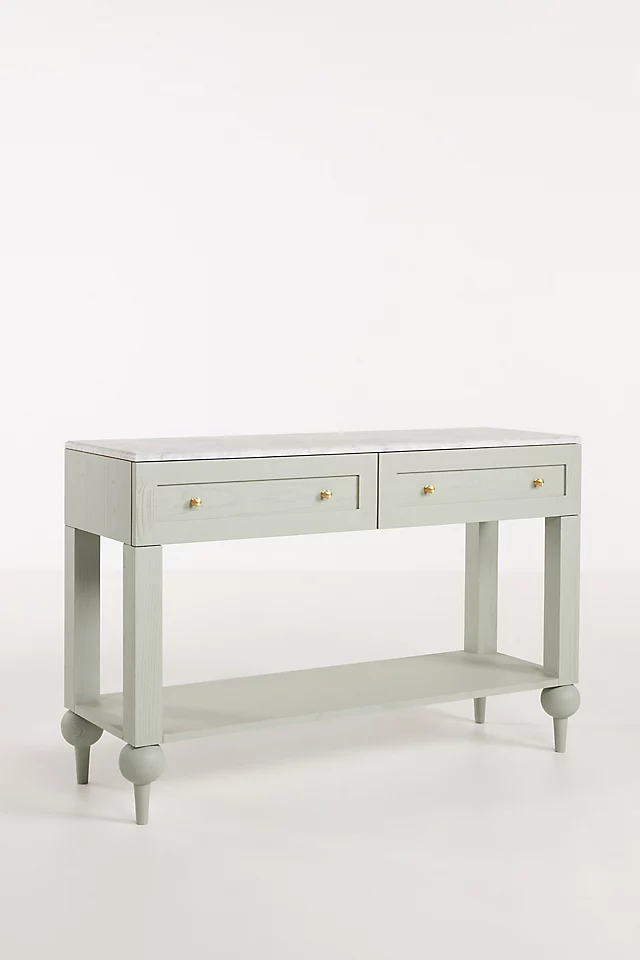 The Fern Marble Top Console