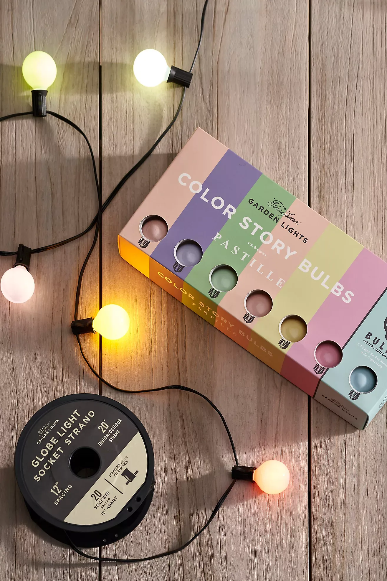 Stargazer Garden Lights Socket Strand, 20'