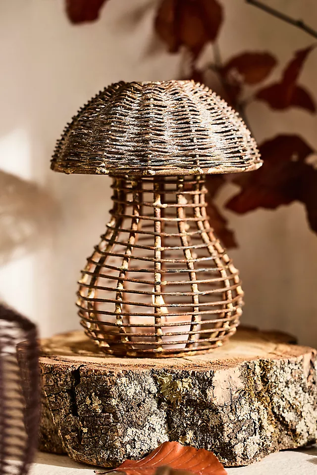 Woven Metal Forest Votive Holders, Set of 2