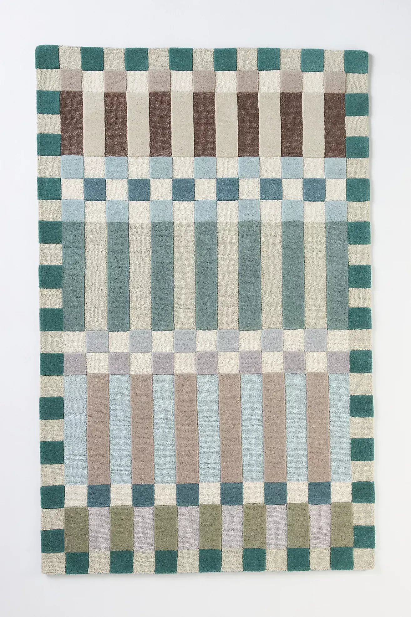 Hoxton Wool Tufted Checkered Rug