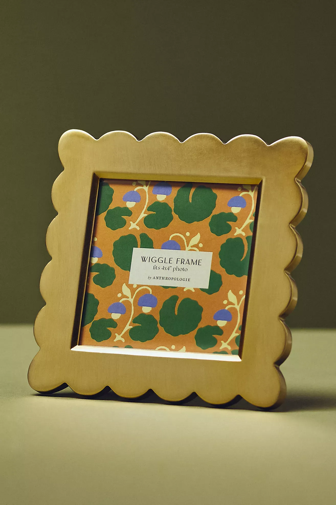 Brass Wiggle Picture Frame