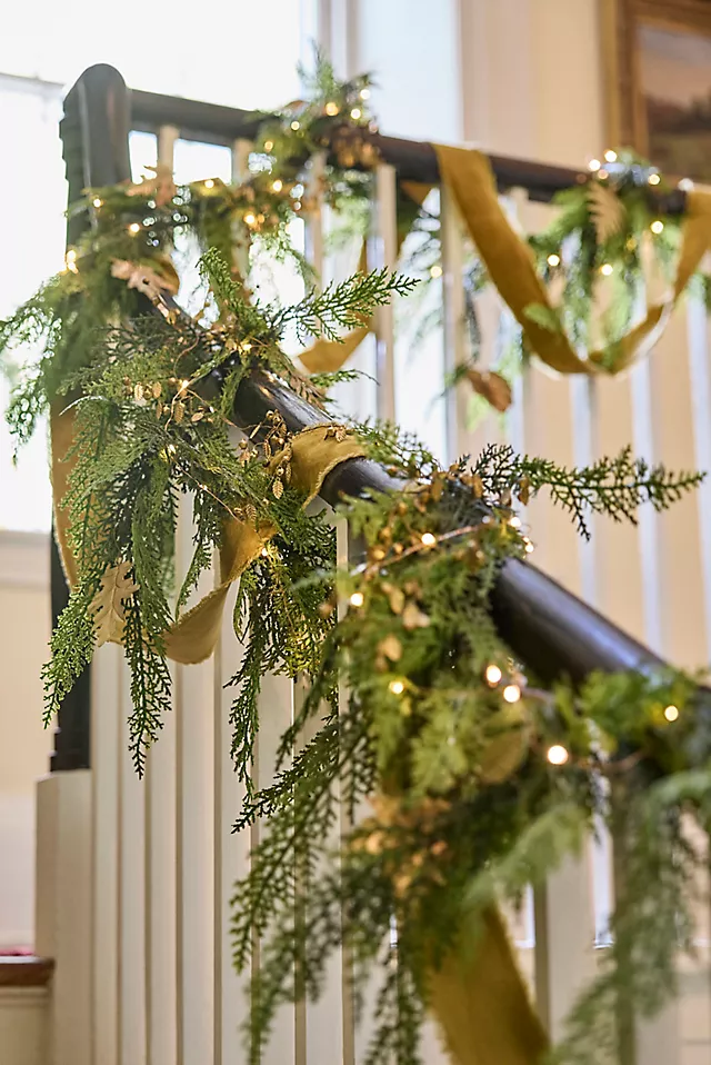 Faux Cedar Garland, Evergreen 72-180