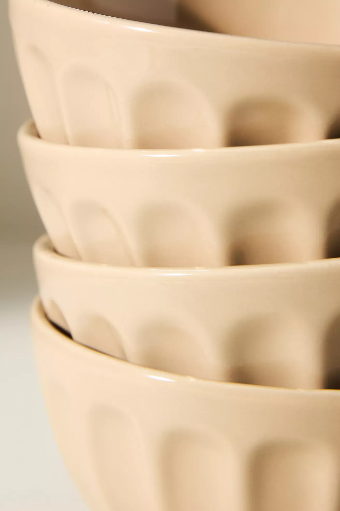 The Latte Stoneware Cereal Bowls, Set of 4: Amelie Edition