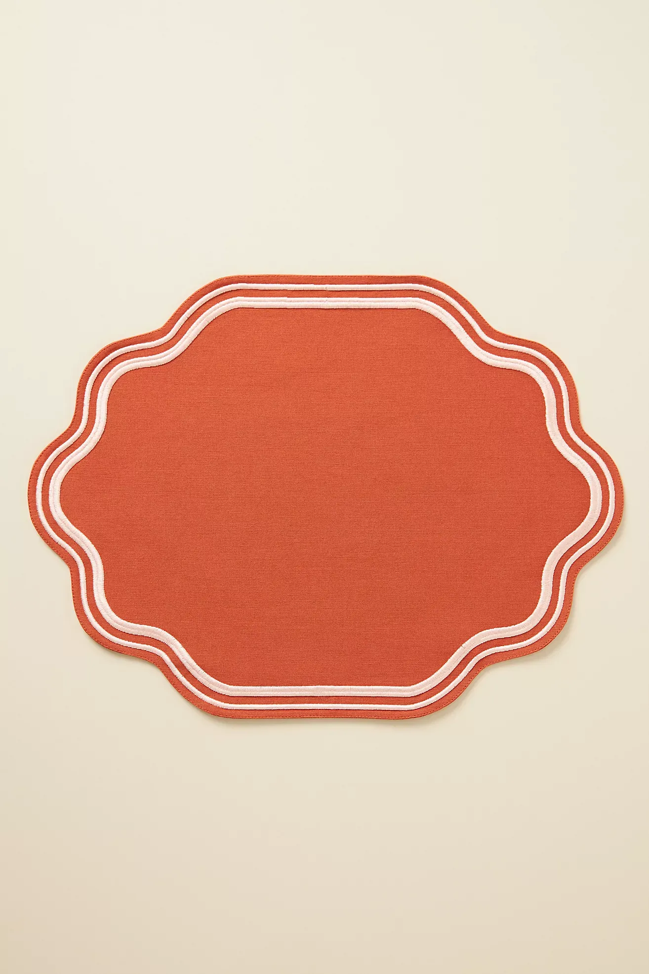 Madeline Embroidered Cotton Placemat