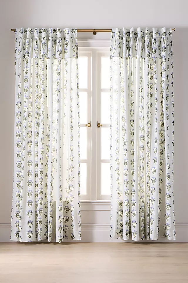 Eudora Cotton Printed Valence Curtain