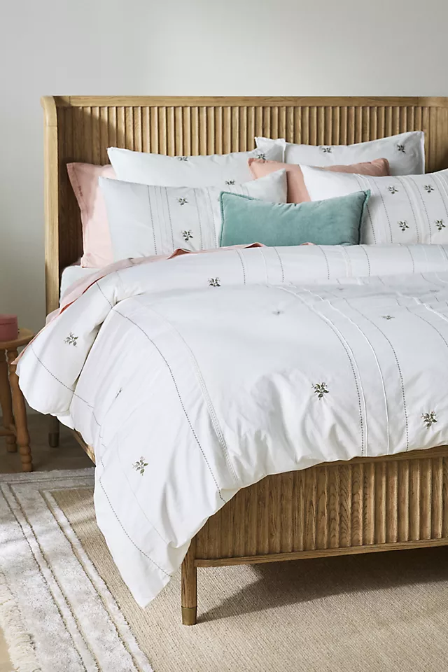 Annie Cotton Floral Embroidered Duvet Cover
