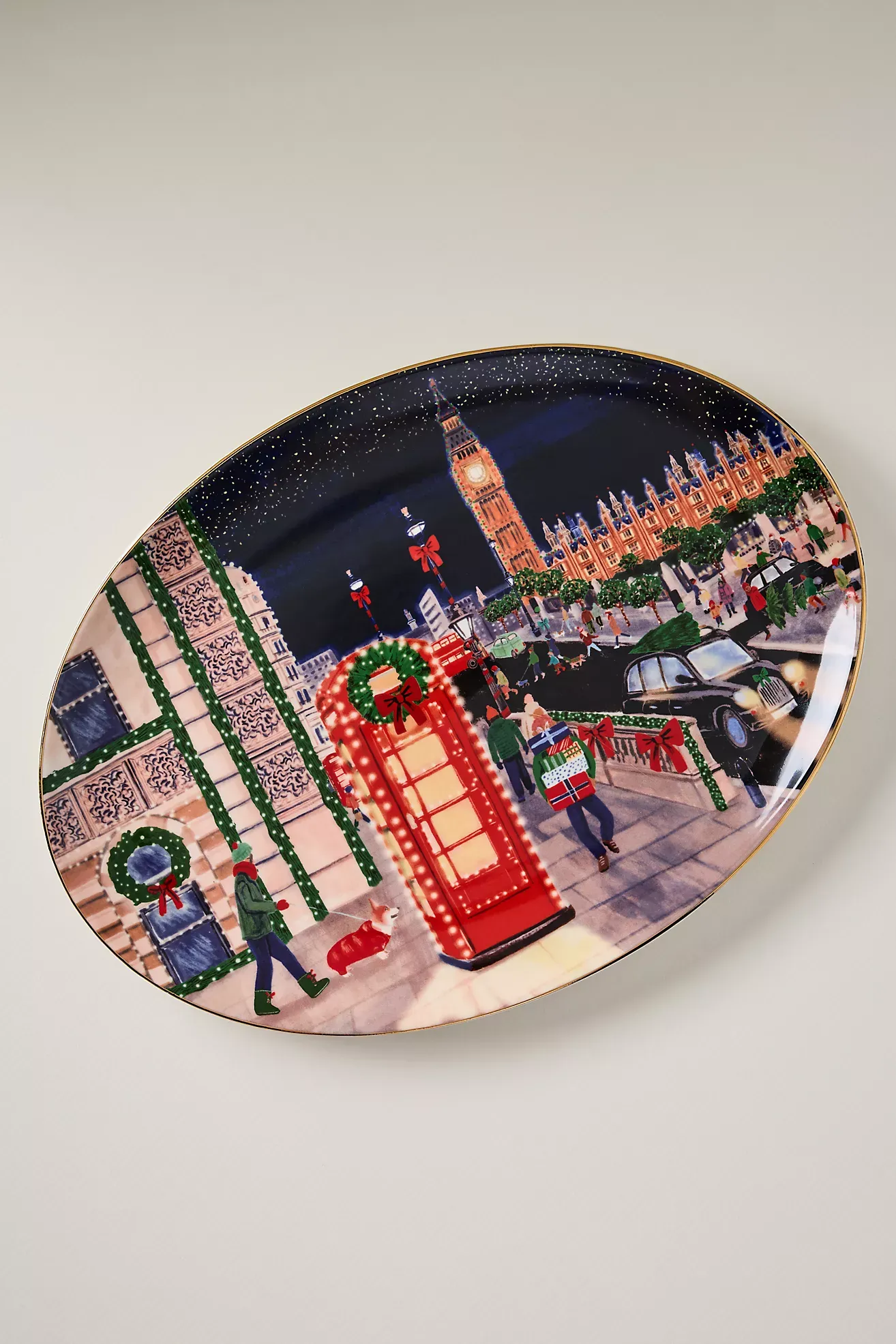 Holiday in the City Stoneware Platter