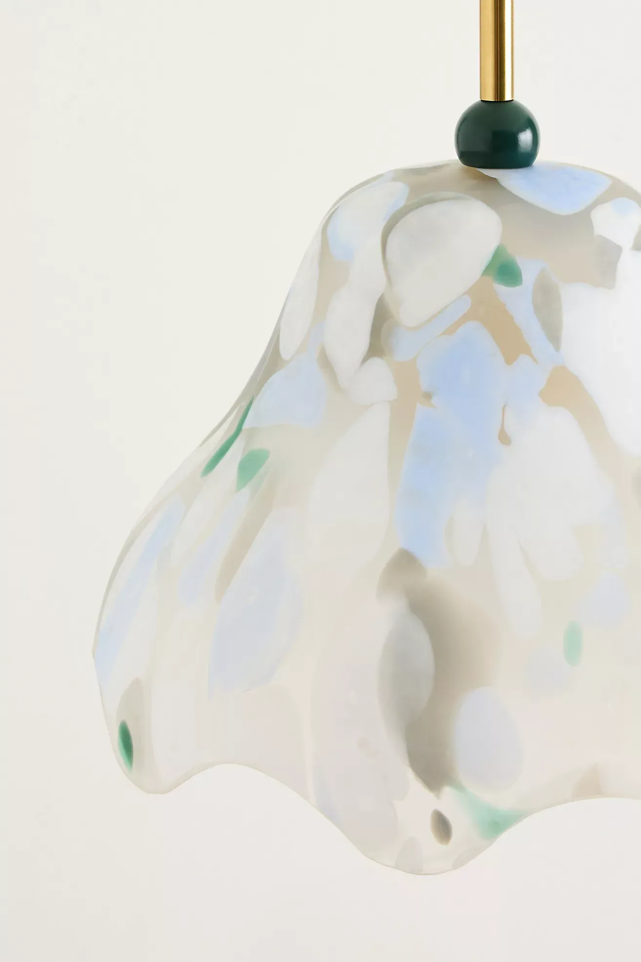 Merve Kahraman Cabinet of Curiosities Glass Wavy Pendant