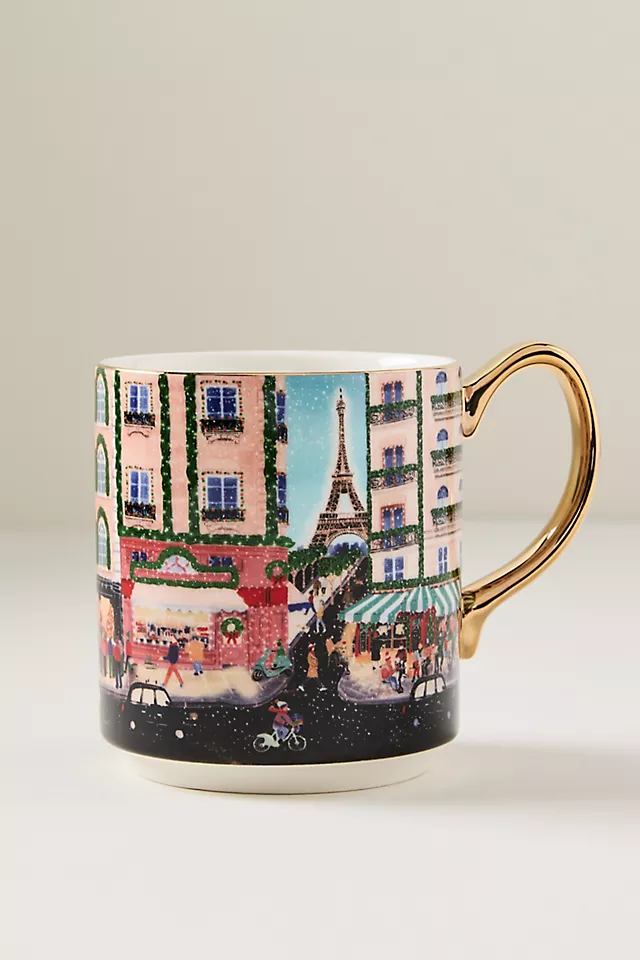 Holiday in the City Stoneware Mug