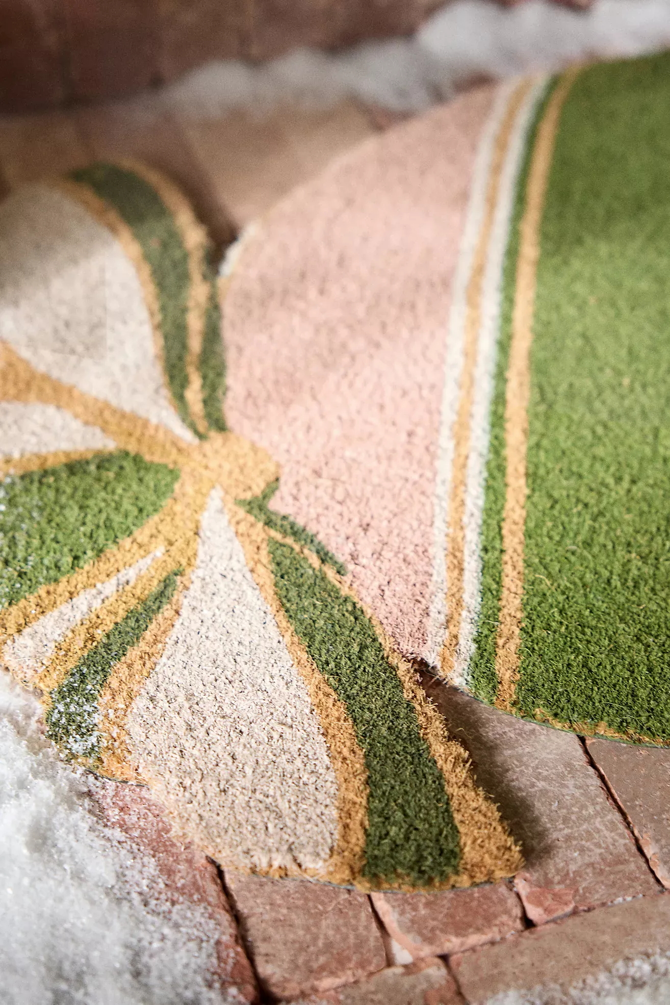 Candy-Shaped Coir Printed Doormat