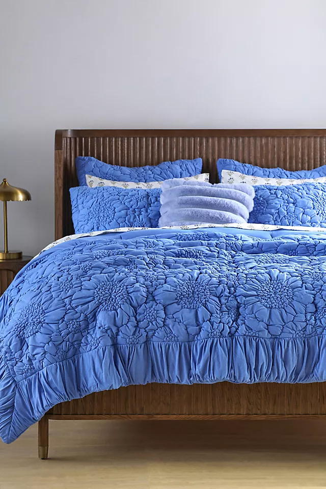 Dahlia Cotton Jersey Floral Quilt