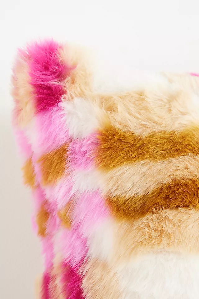 Lilou Jacquard Faux Fur Pillow