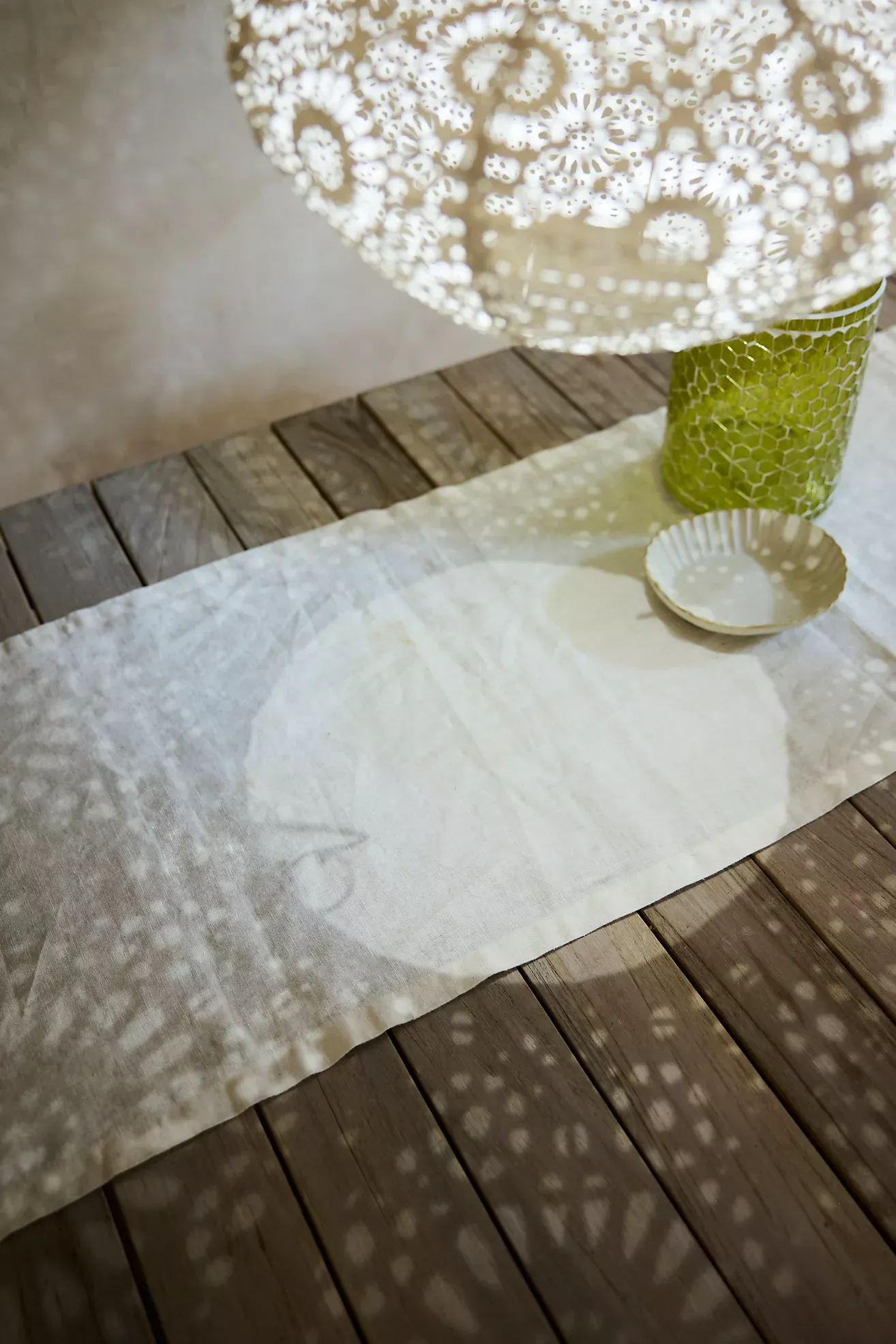 White Lace Solar Lantern