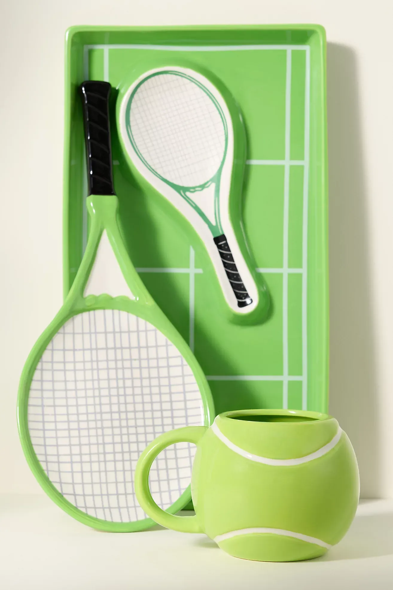 Tennis Court Chip & Dip Serving Platter