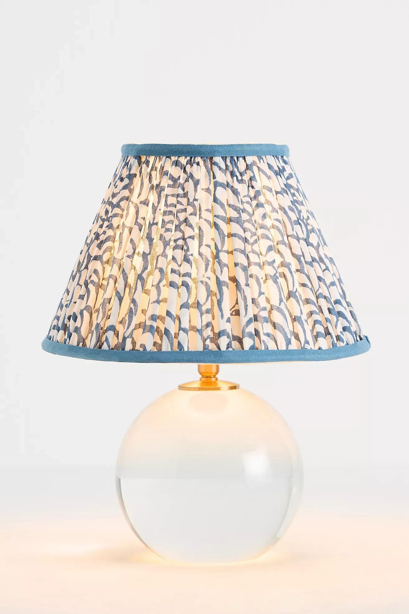 Pooky The Katherine Cordless Rechargeable Glass Table Lamp