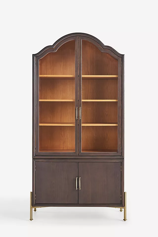 Livia Glass & Wood Storage Hutch