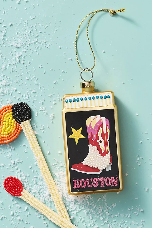 Furbish Studio Matchbook Ornament: Texas Edition
