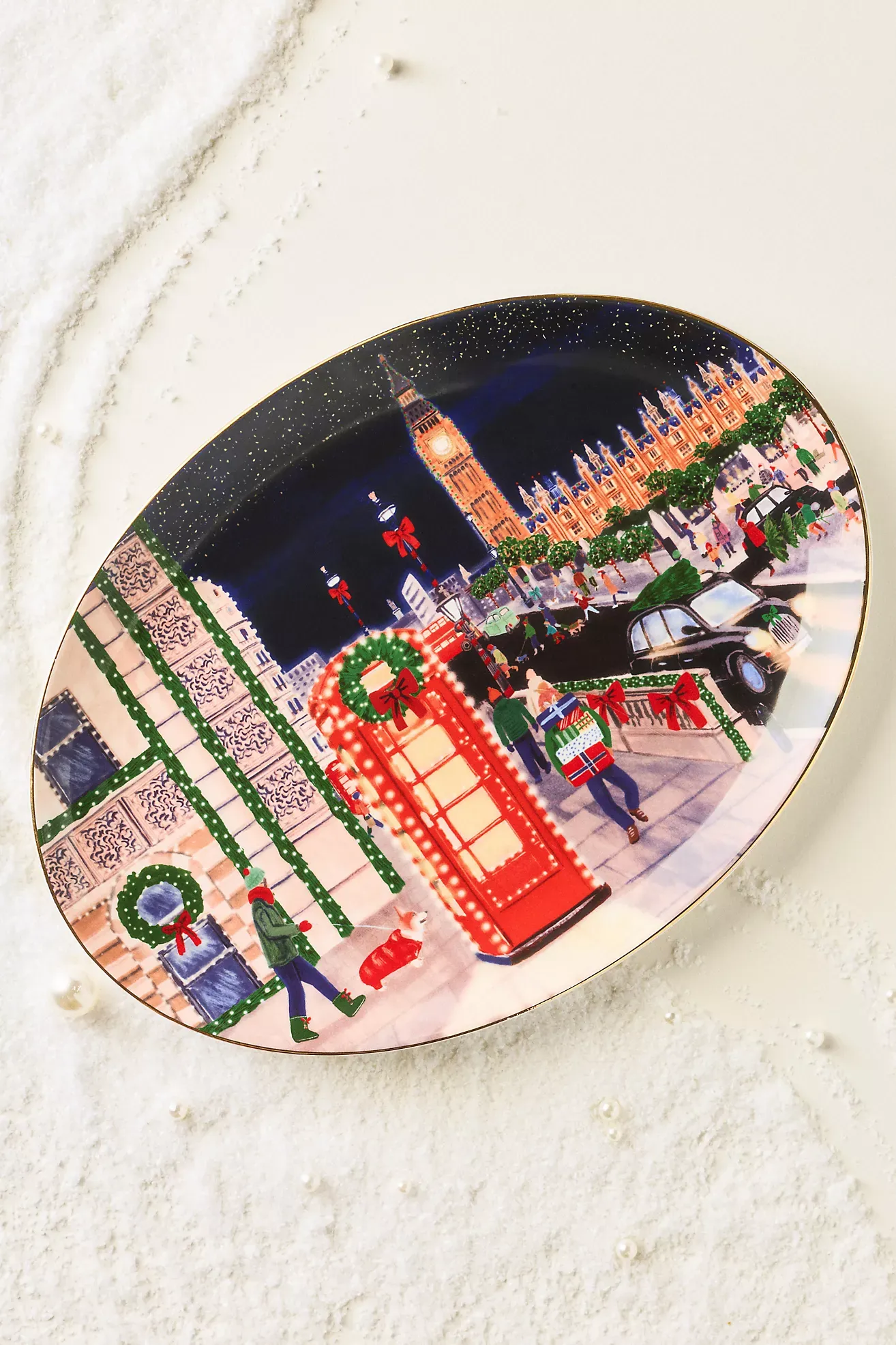 Holiday in the City Stoneware Platter