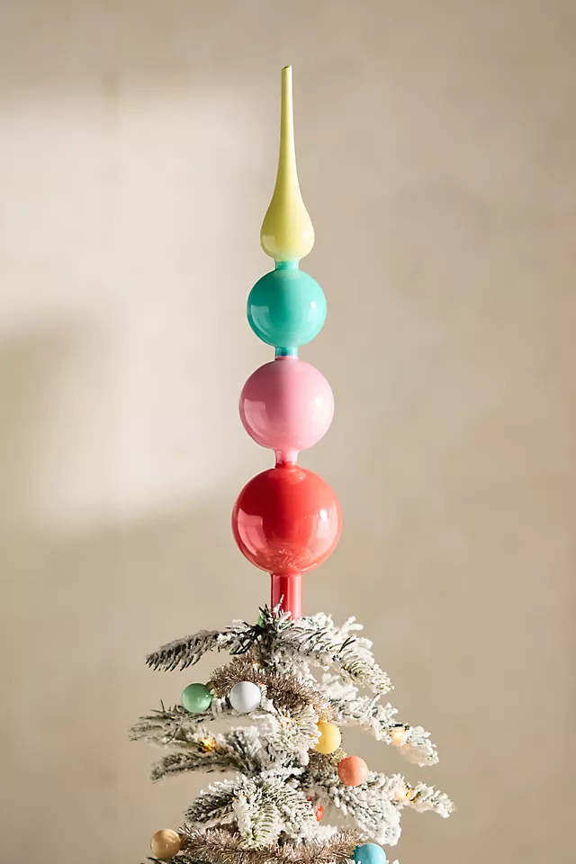 Colorful Glass Tree Topper