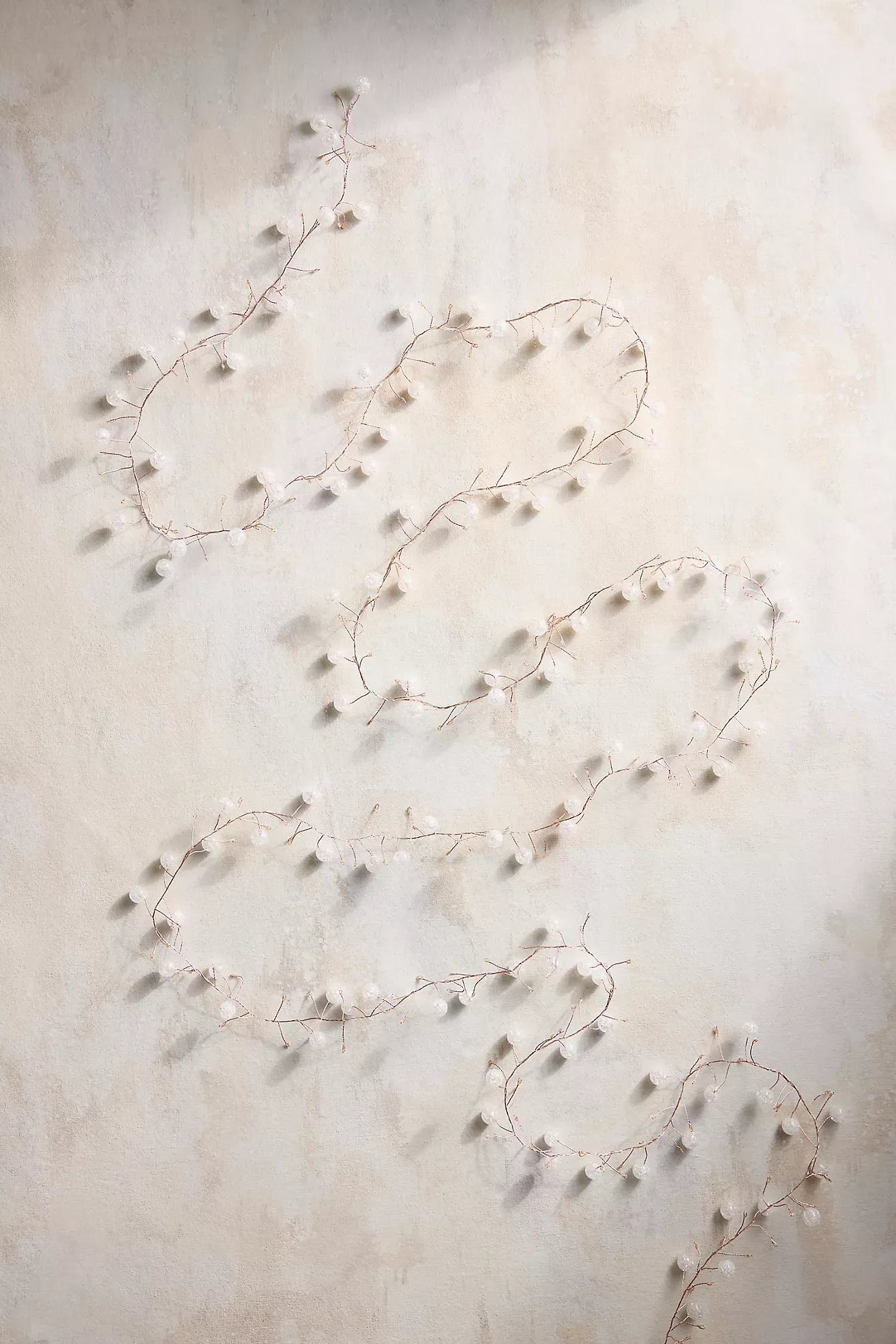 Stargazer Twinkling Clear Beaded Light Garland