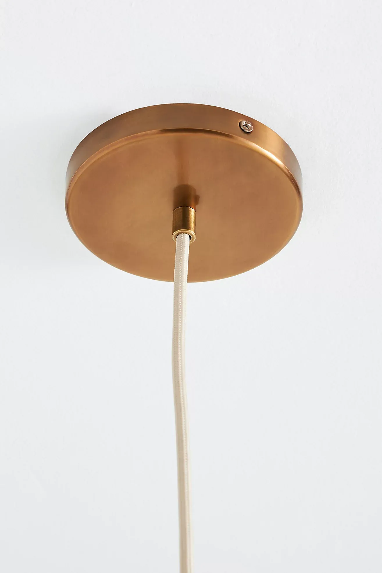 Painted Leaf Glass Pendant