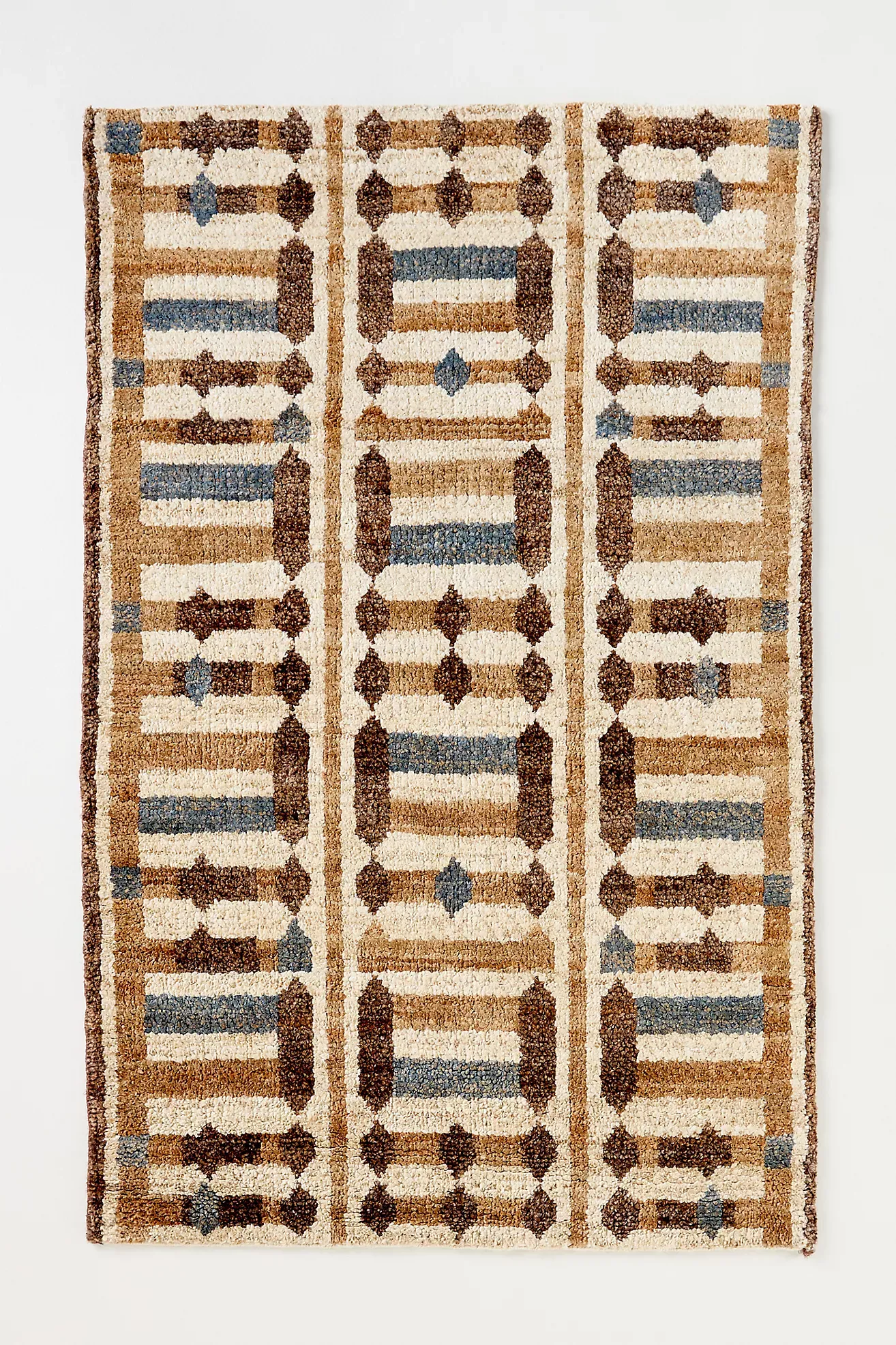 Jute Hand-Knotted Geometric Rug