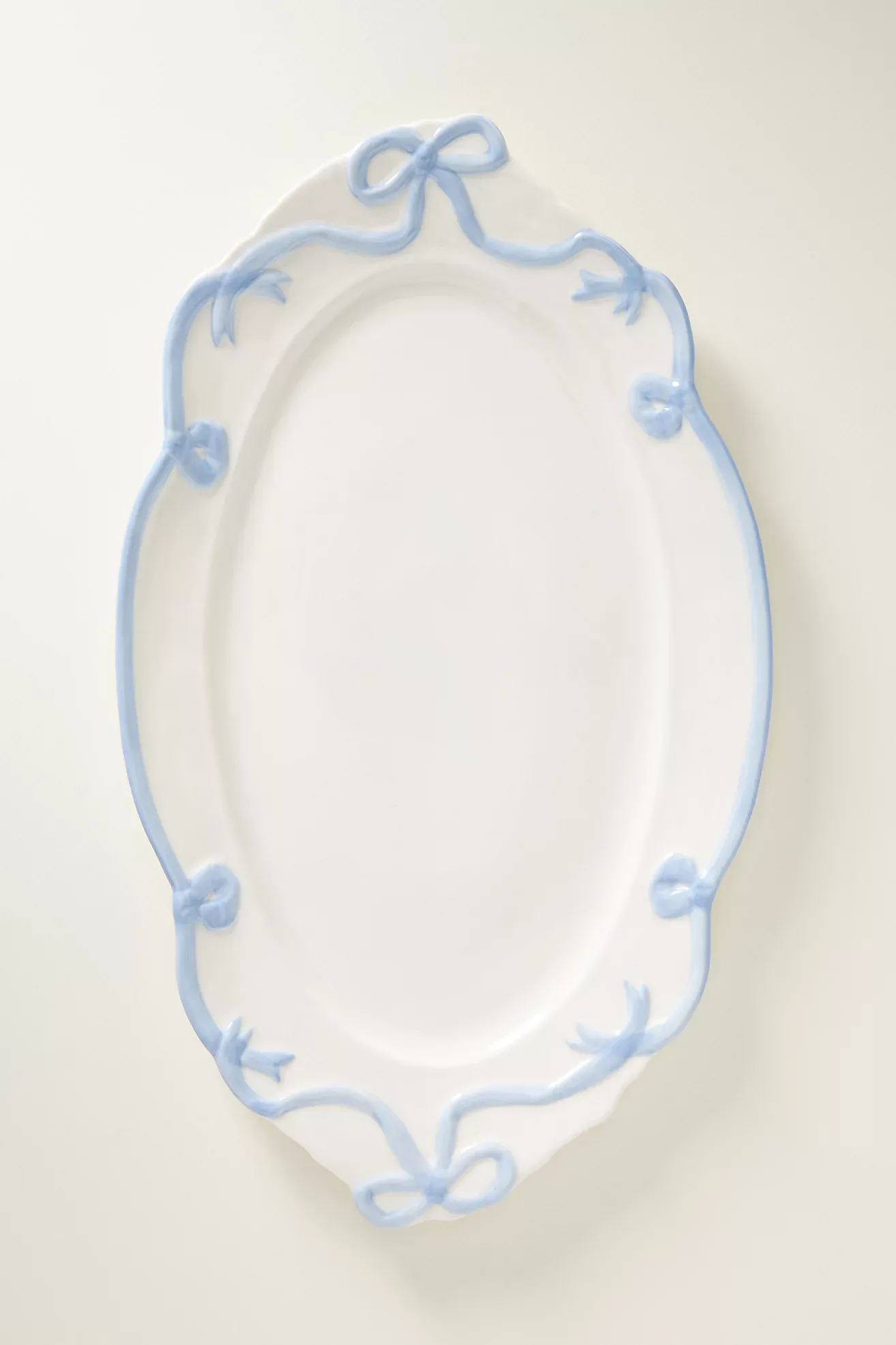 Benedita Bow Ceramic Stoneware Platter