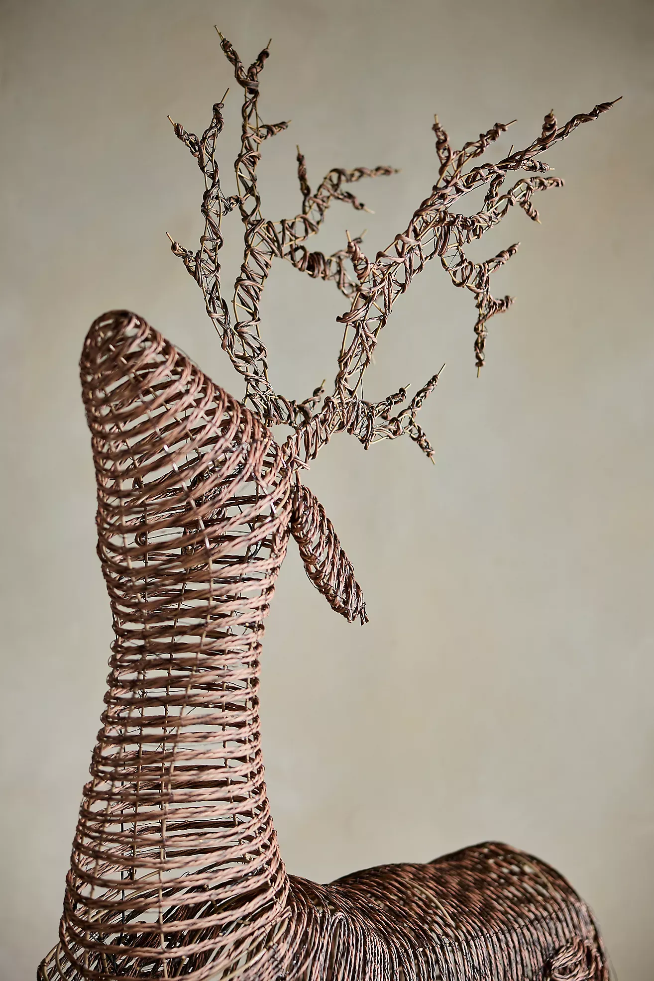 Illuminated Vine Prancing Reindeer