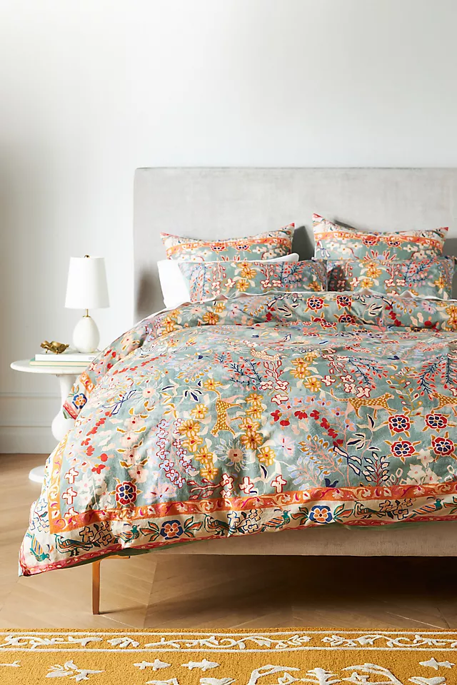 The Printed Cotton-Slub Duvet Collection