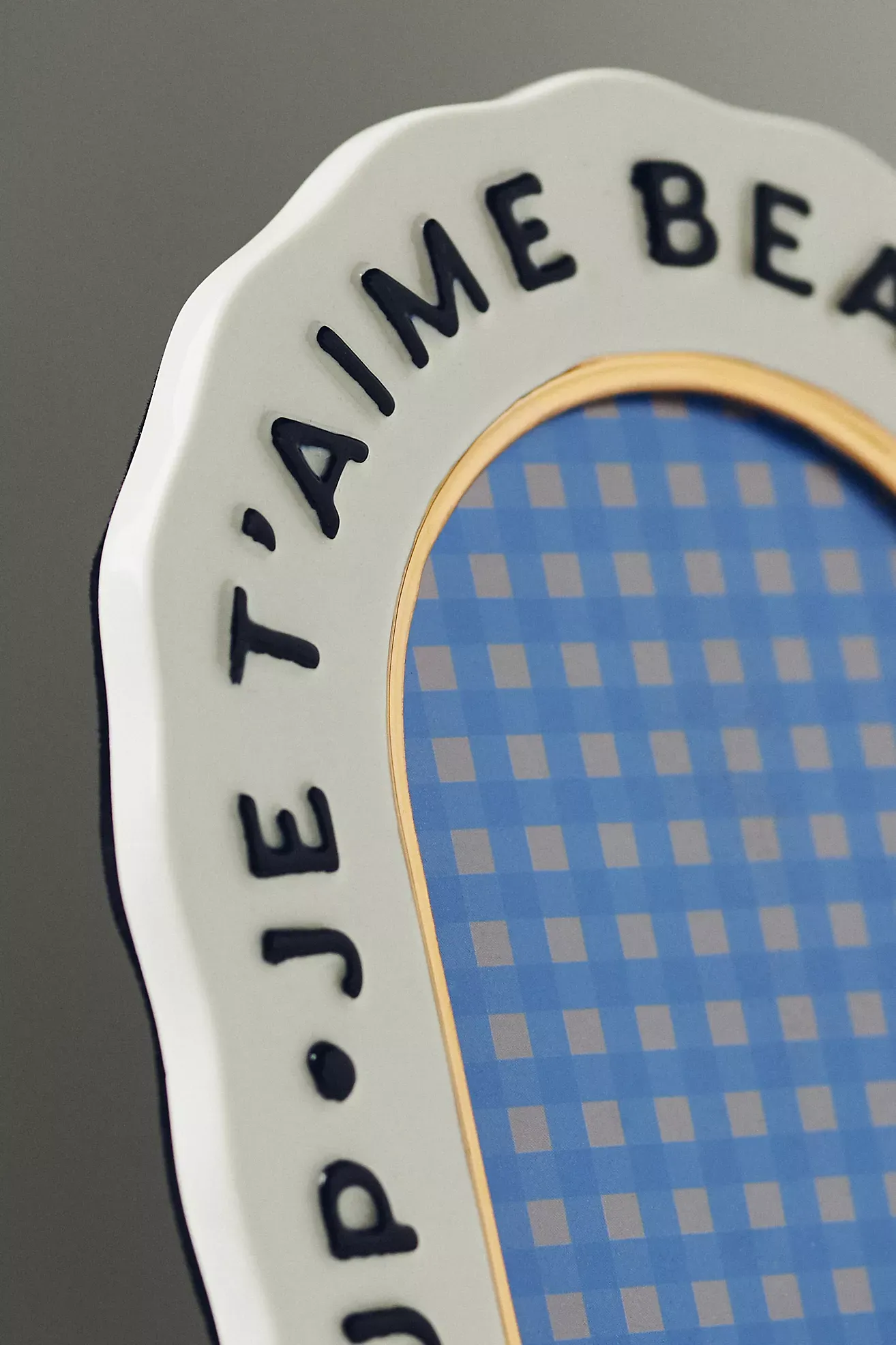 Claudette Text Stoneware Picture Frame