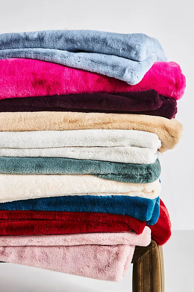 The Sophie Faux Fur Throw Blanket