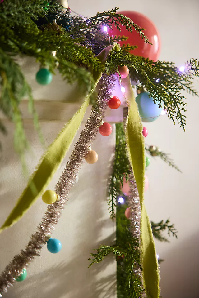 Faux Cedar Garland, Evergreen 72-180