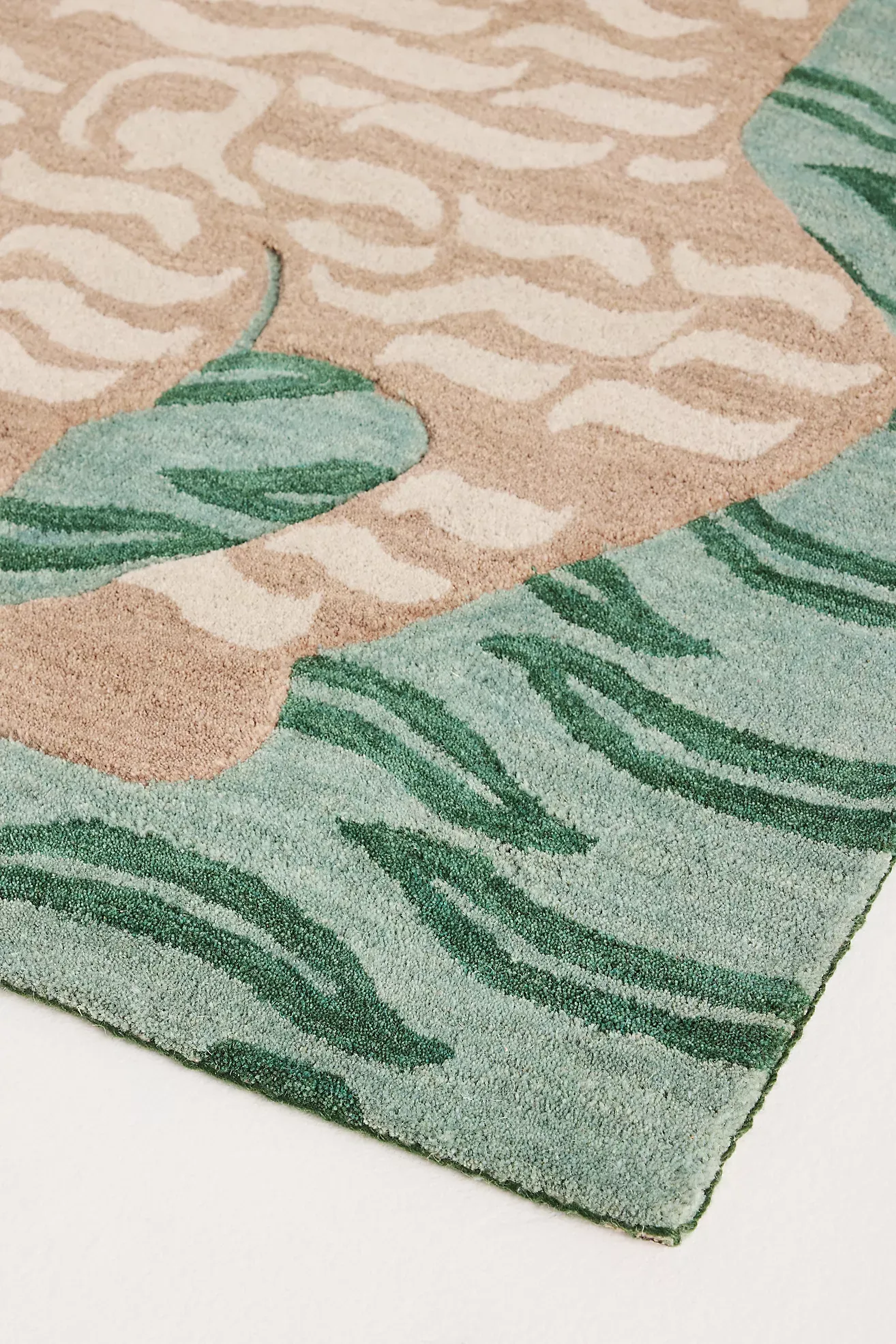 Wool Hand-Tufted Tiger Rug