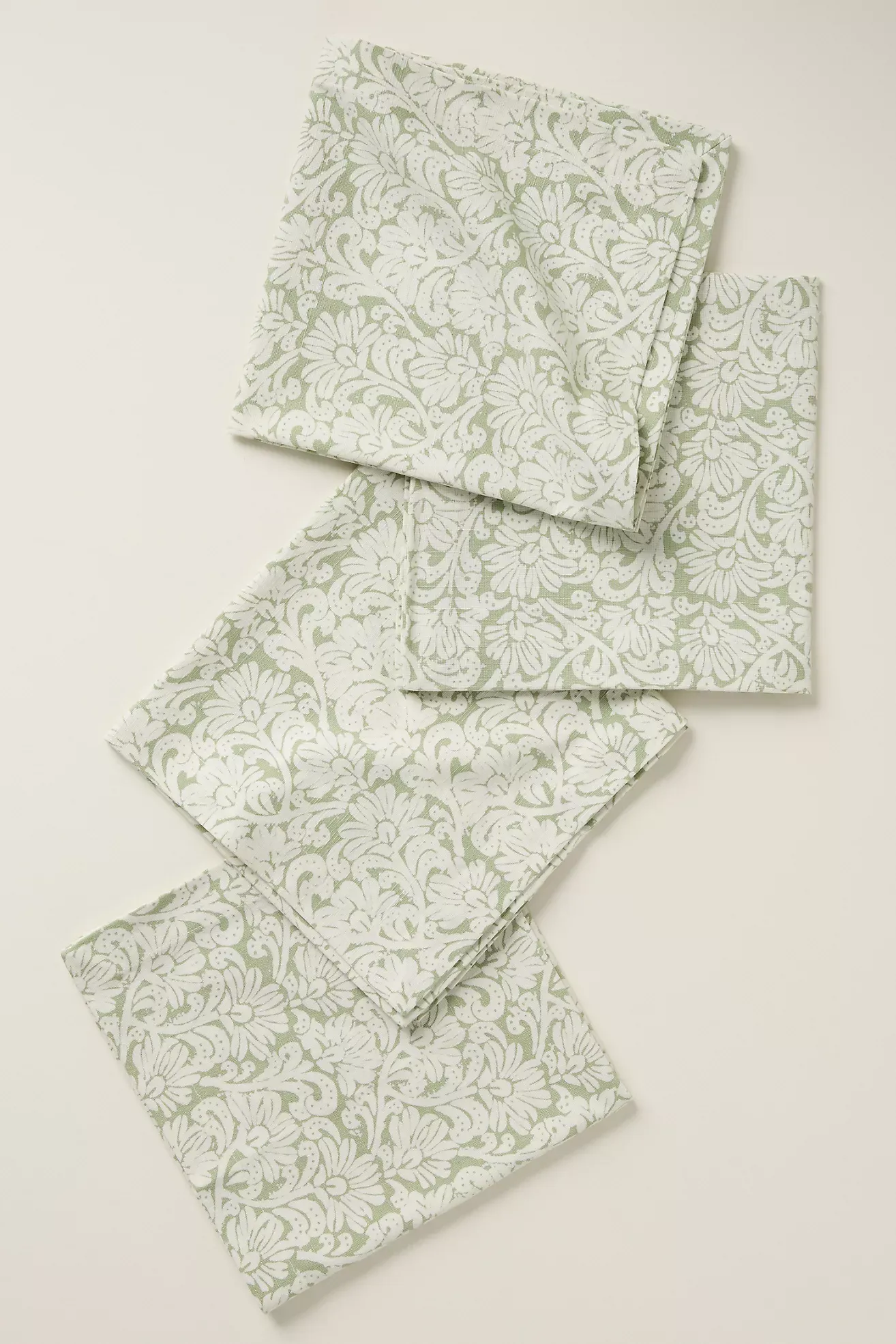 Demeter Embroidered Cotton Napkins, Set of 4
