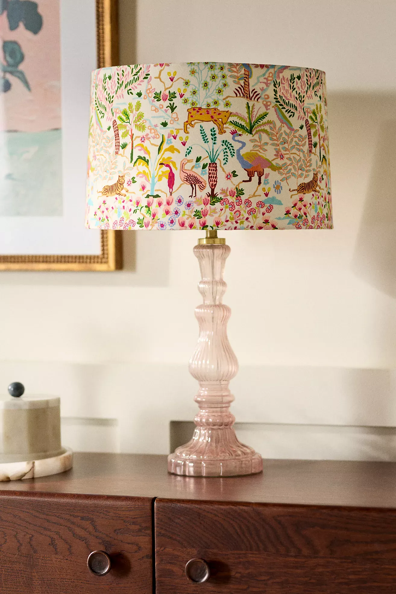 Printed Fabric Lamp Shade