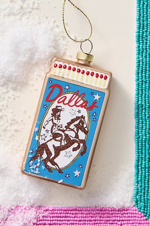 Furbish Studio Matchbook Ornament: Texas Edition