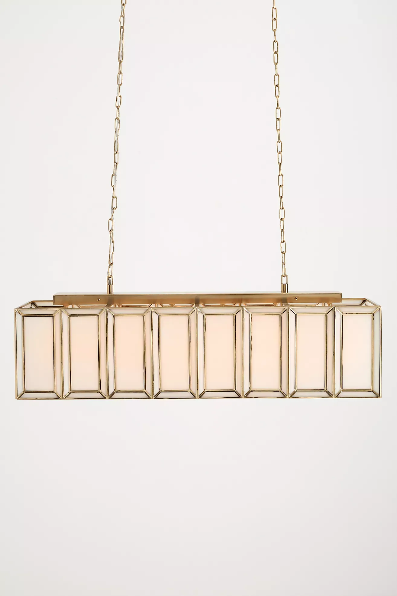 Daze Glass Rectangular Chandelier