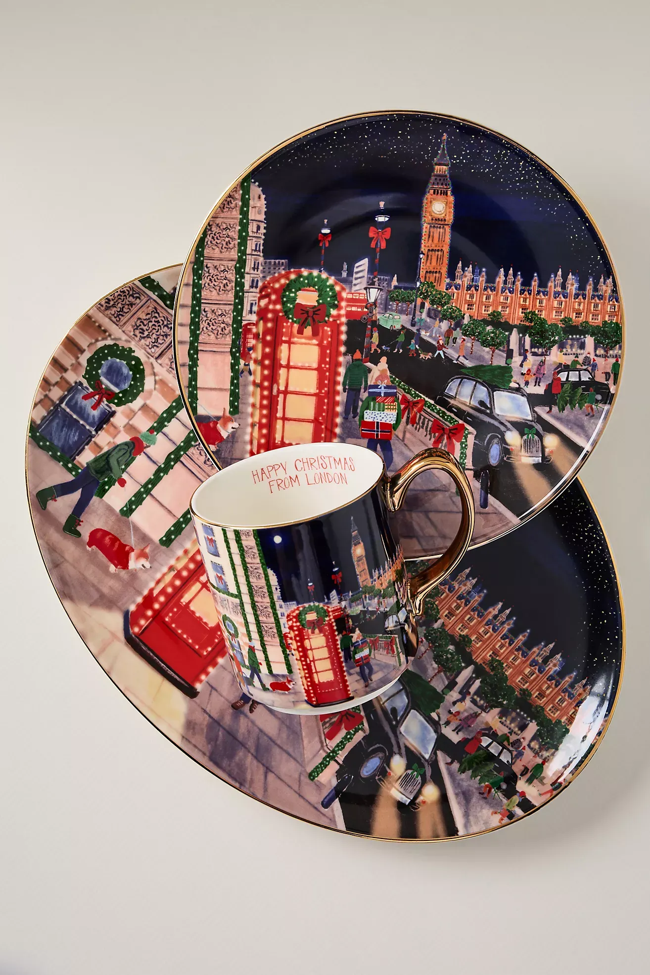Holiday in the City Stoneware Platter