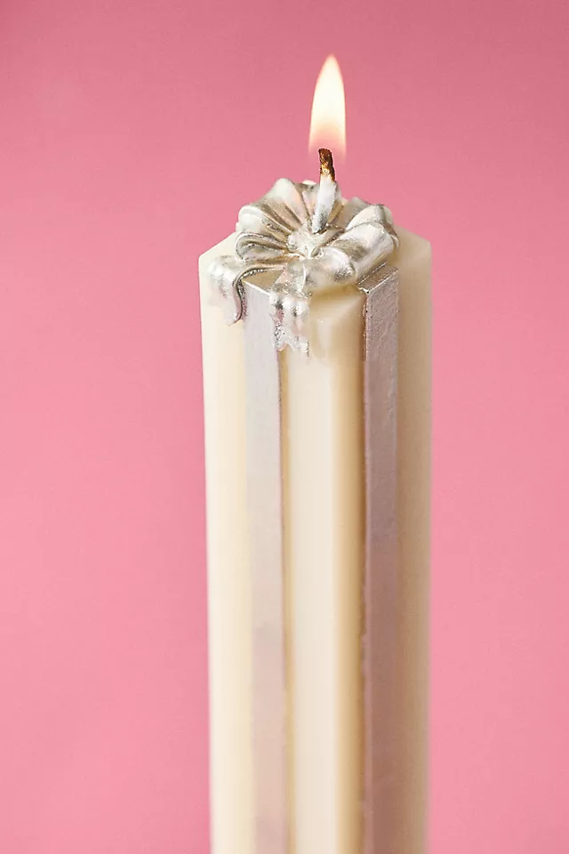 Gift Box Taper Candles, Set of 2