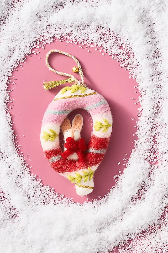 Forest Friends Monogram Wool Felt Ornament