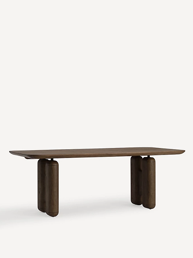 Imperia Rectangular Oak Wood Dining Table