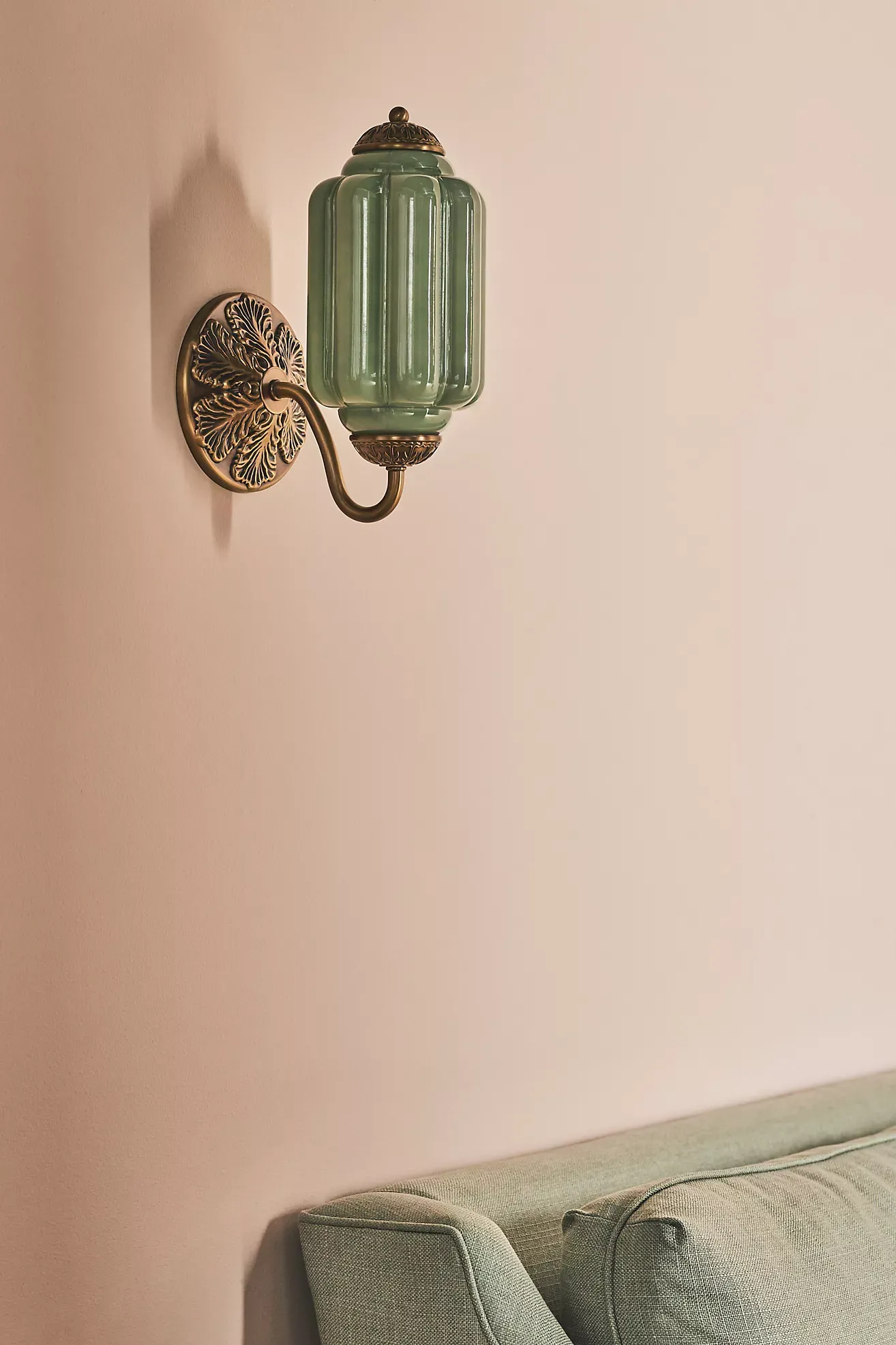 The Eloise Scallop Milk Glass Sconce Wall Light