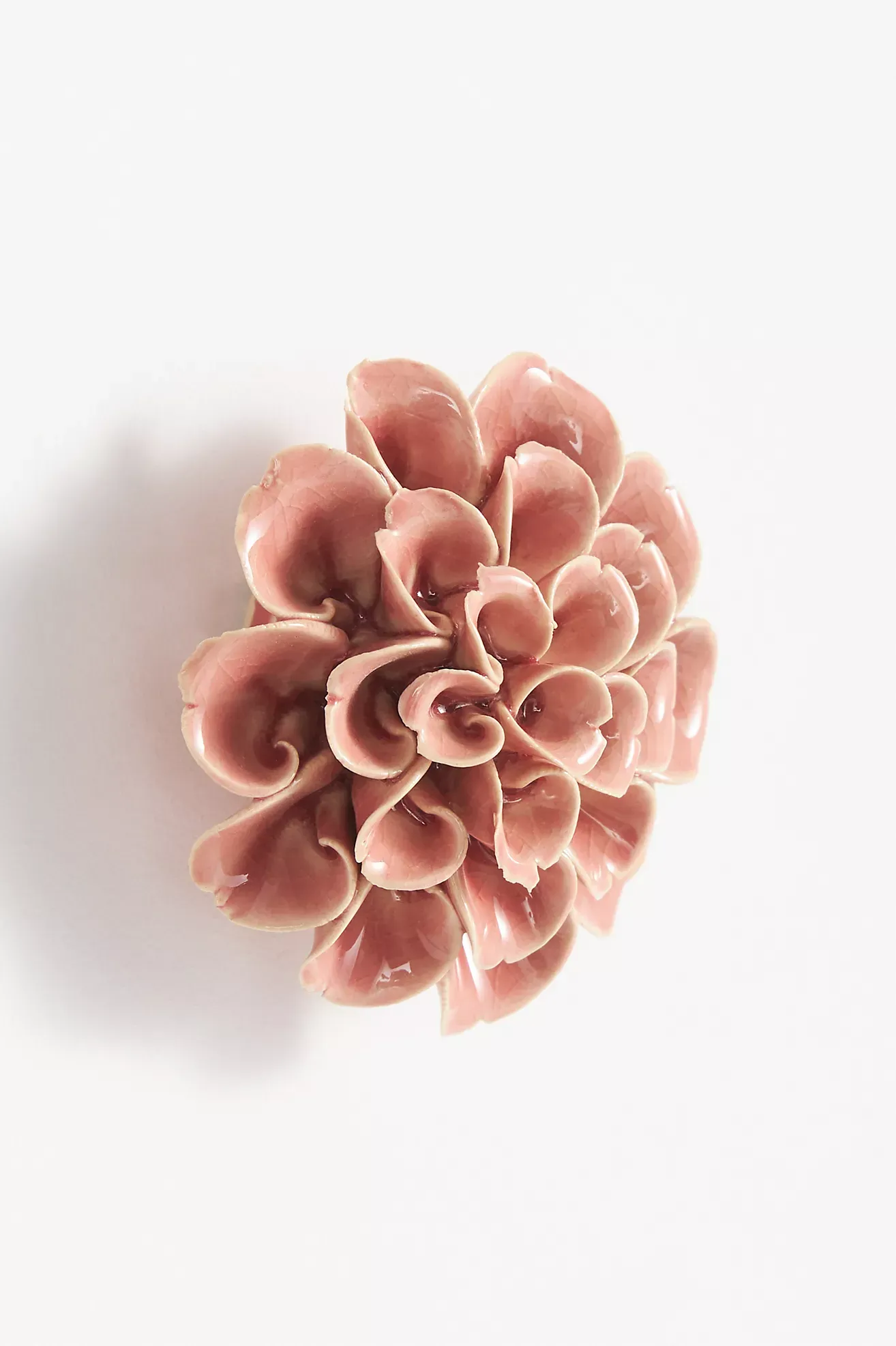 Pink Ceramic Flower Gallery Wall Charm